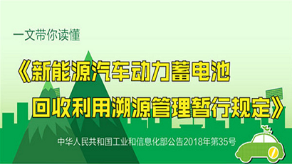 一文帶你讀懂《新能源汽車動力蓄電池回收利用溯源管理暫行規定》